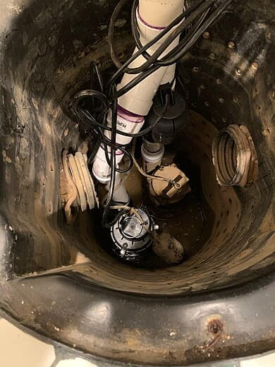 Emergency Sump pump added