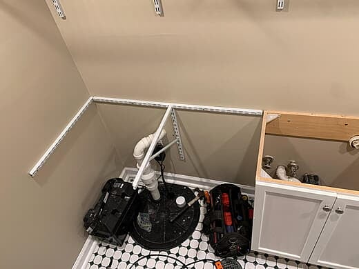 Emergency Sump Pump installation